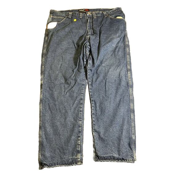 Wrangler‎ Riggs Workwear Thermal Lined Relaxed Fit Denim Jeans Men's 44x30 - Picture 1 of 11